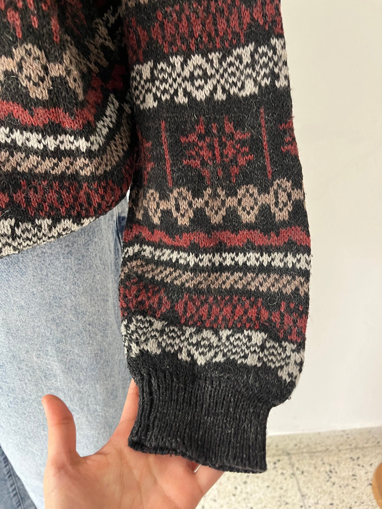 Oversized wool sweater