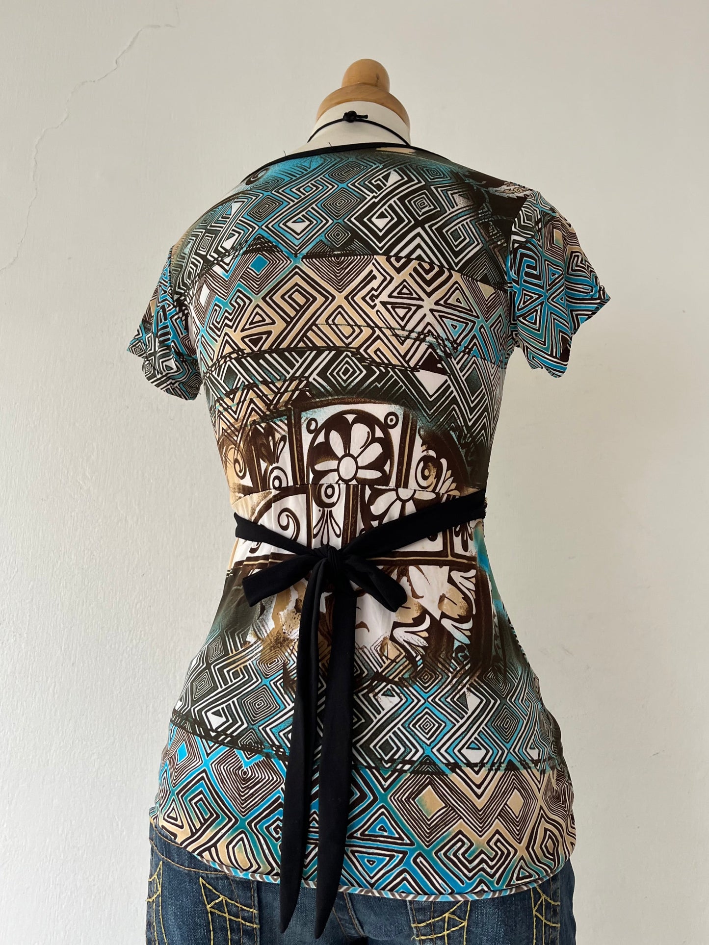 Y2k top with back tie