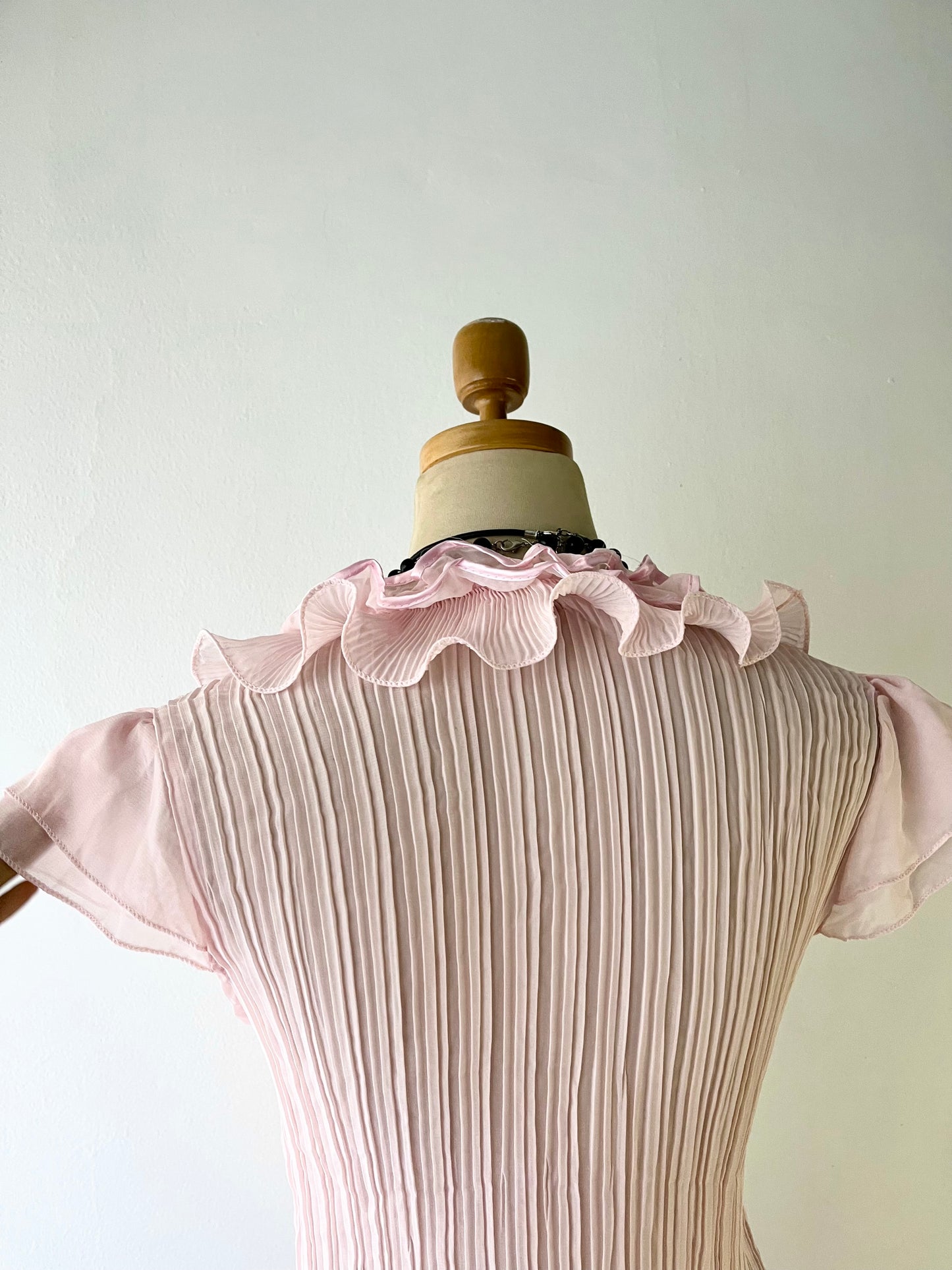 Coquette soft pink top