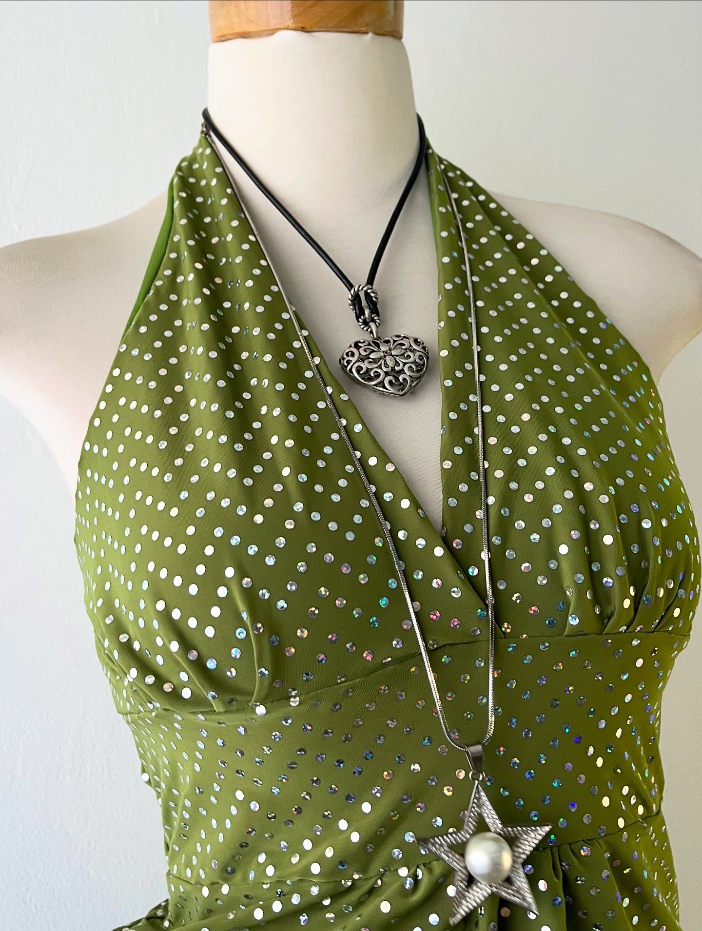 Halter polka dots top