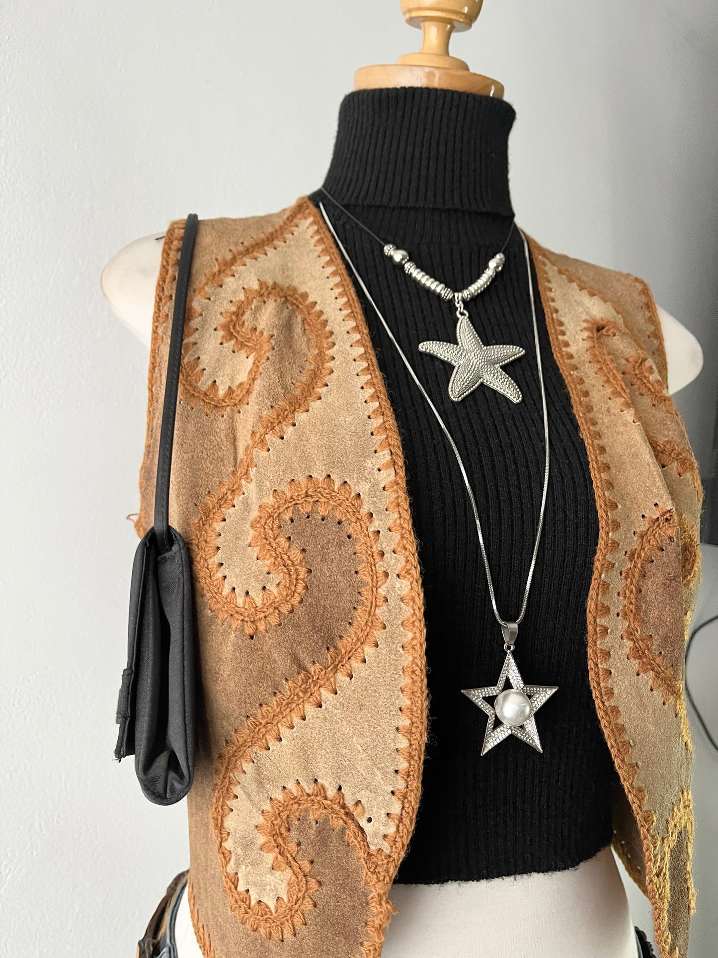 Vintage leather vest