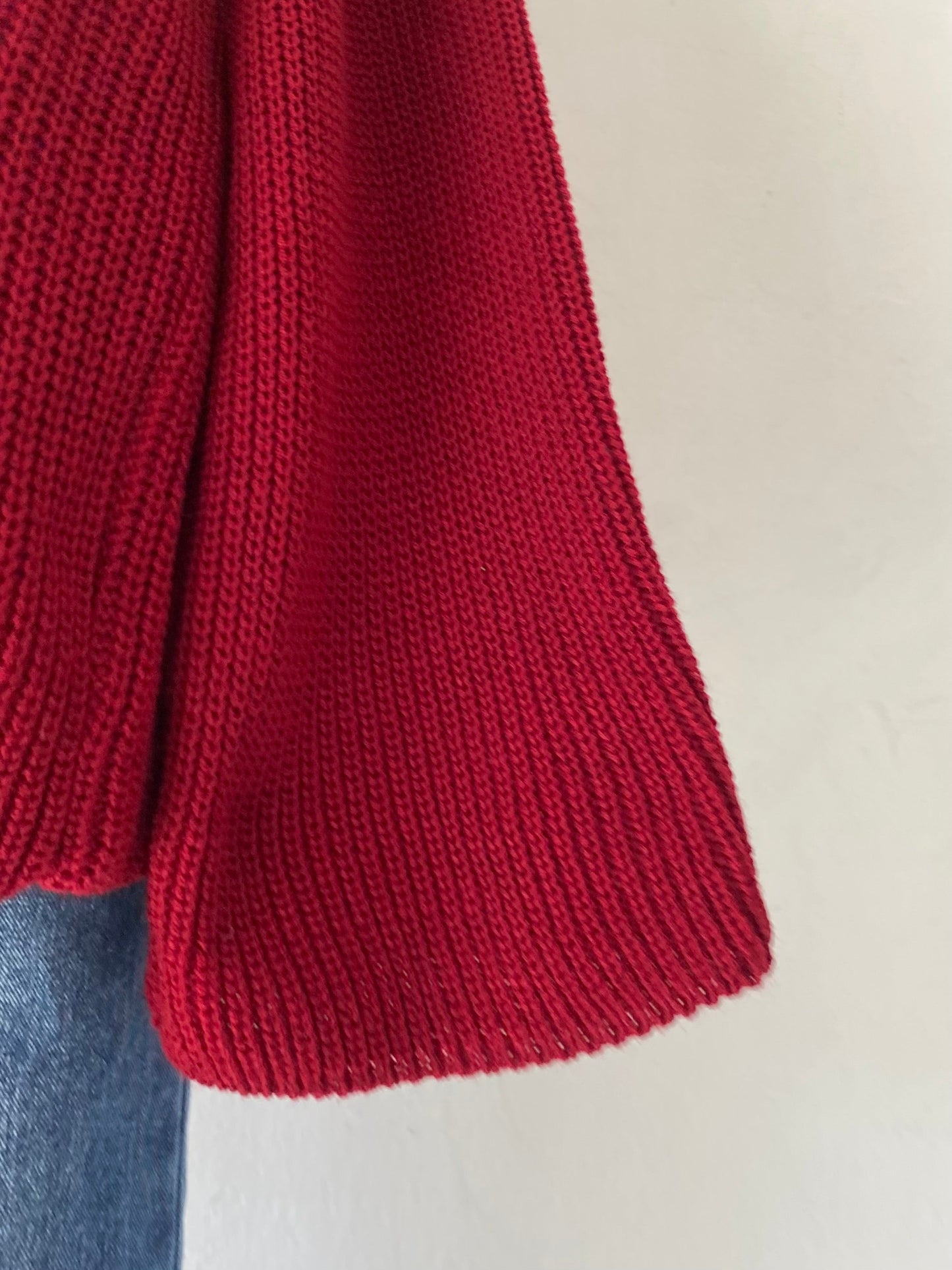 Off shoulder sweater with flared sleeves