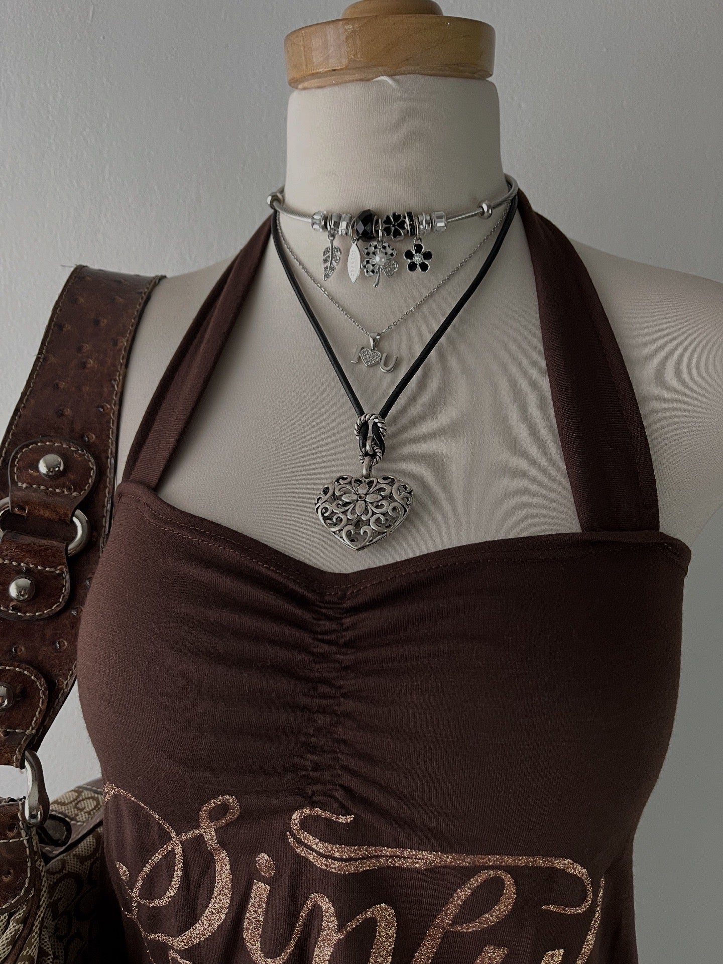 Y2k iconic brown top