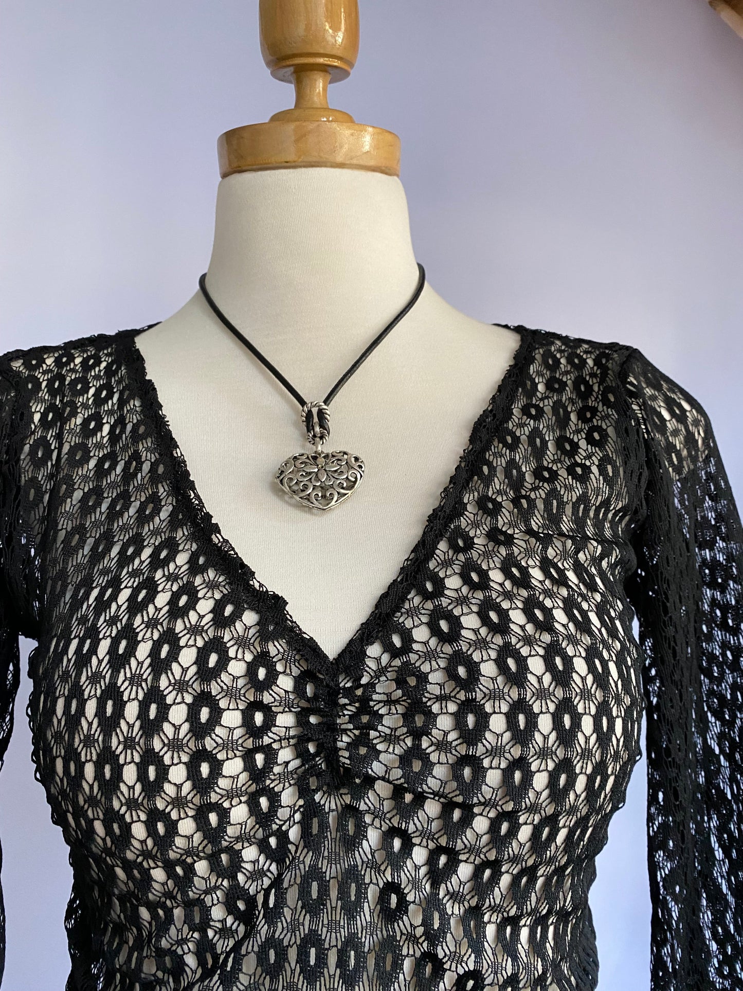 Bell-sleeved top