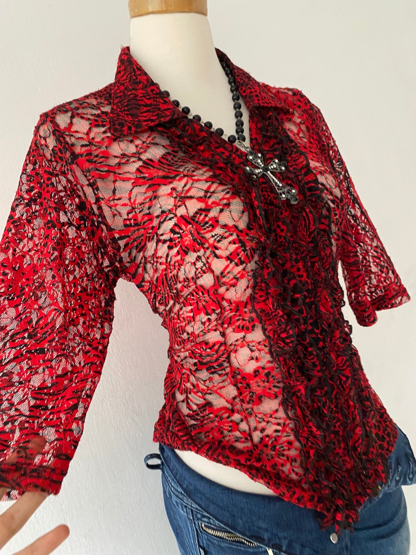 Goth lace top