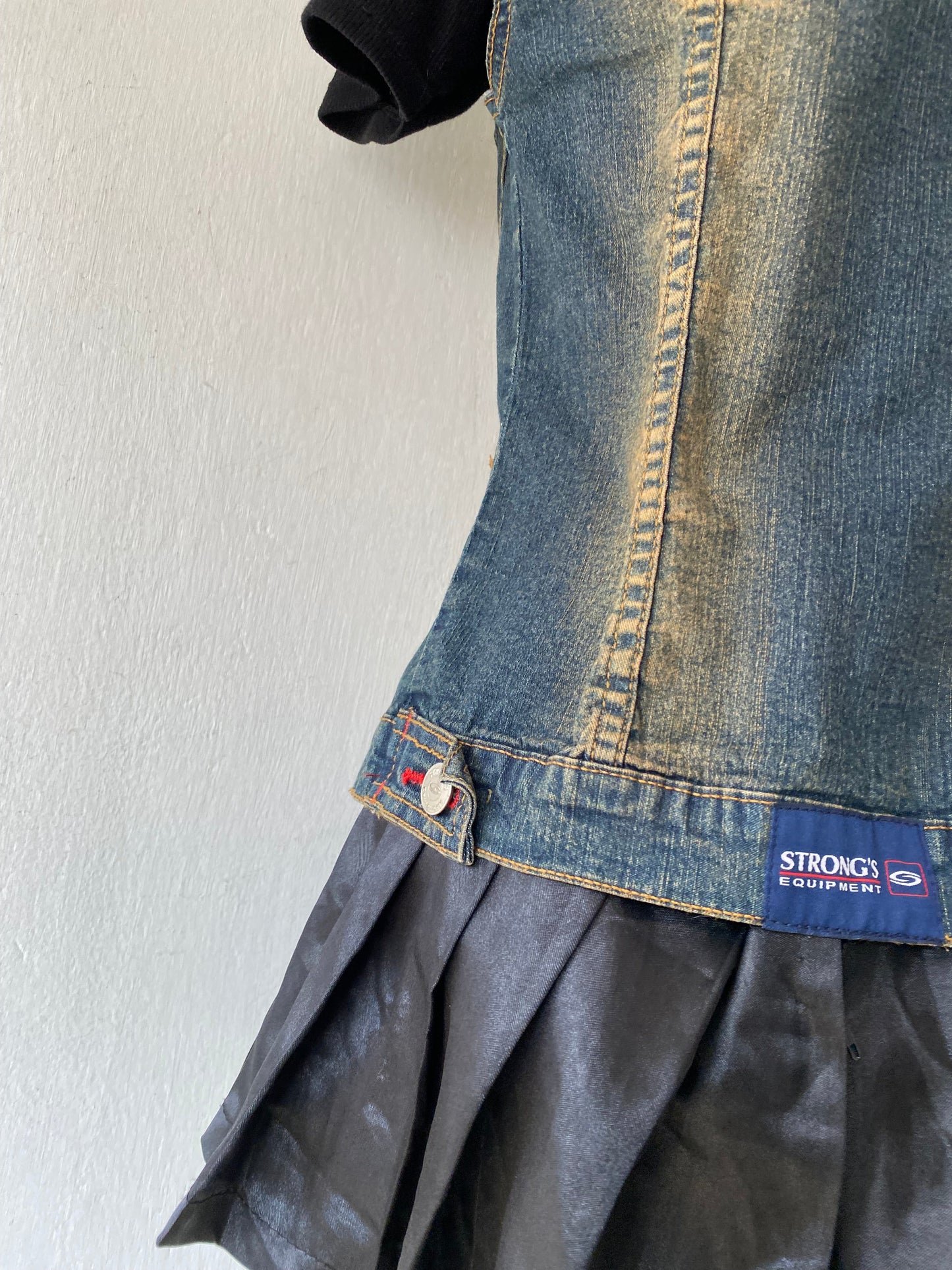 Vest jean grunge