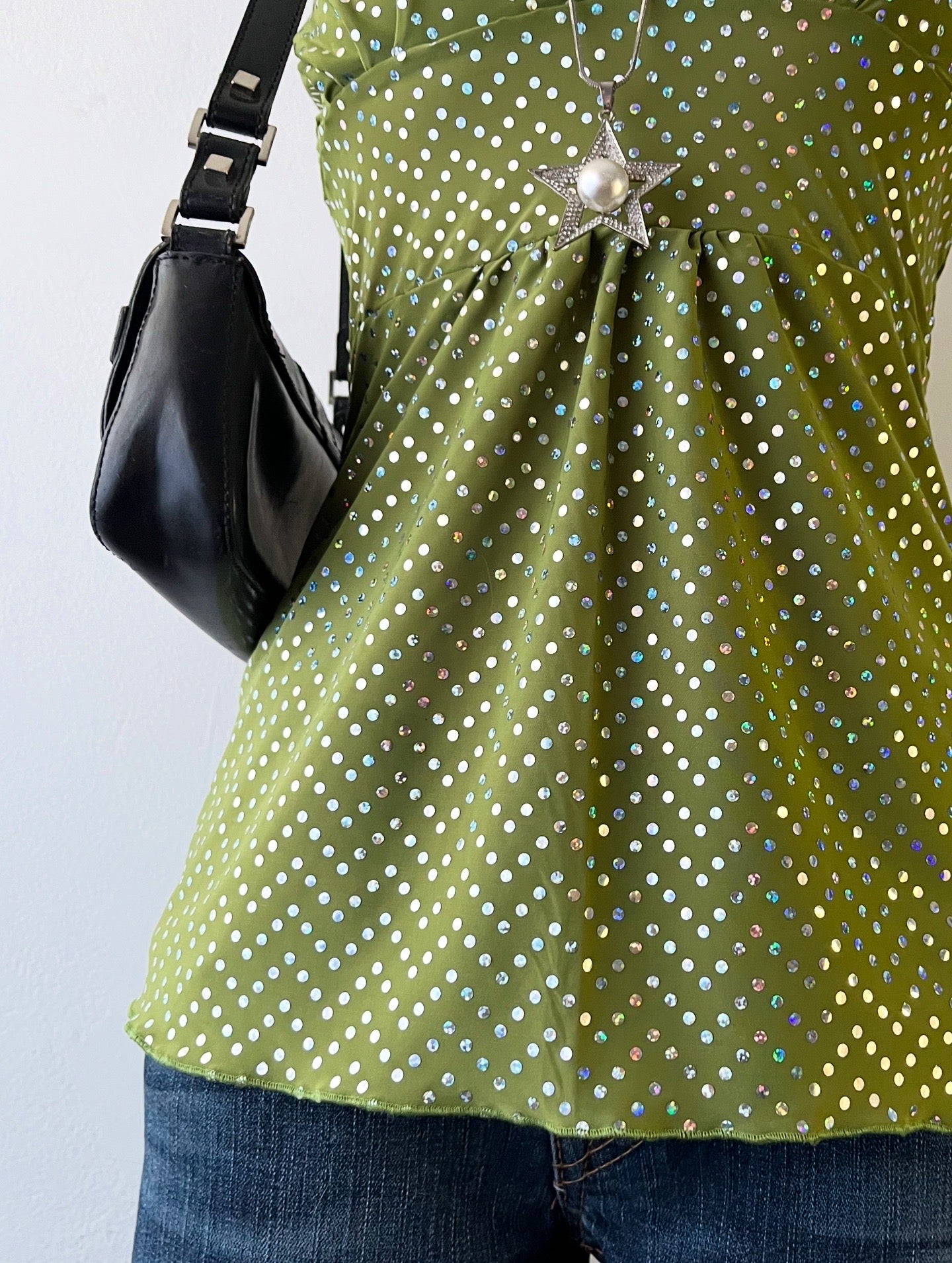 Halter polka dots top