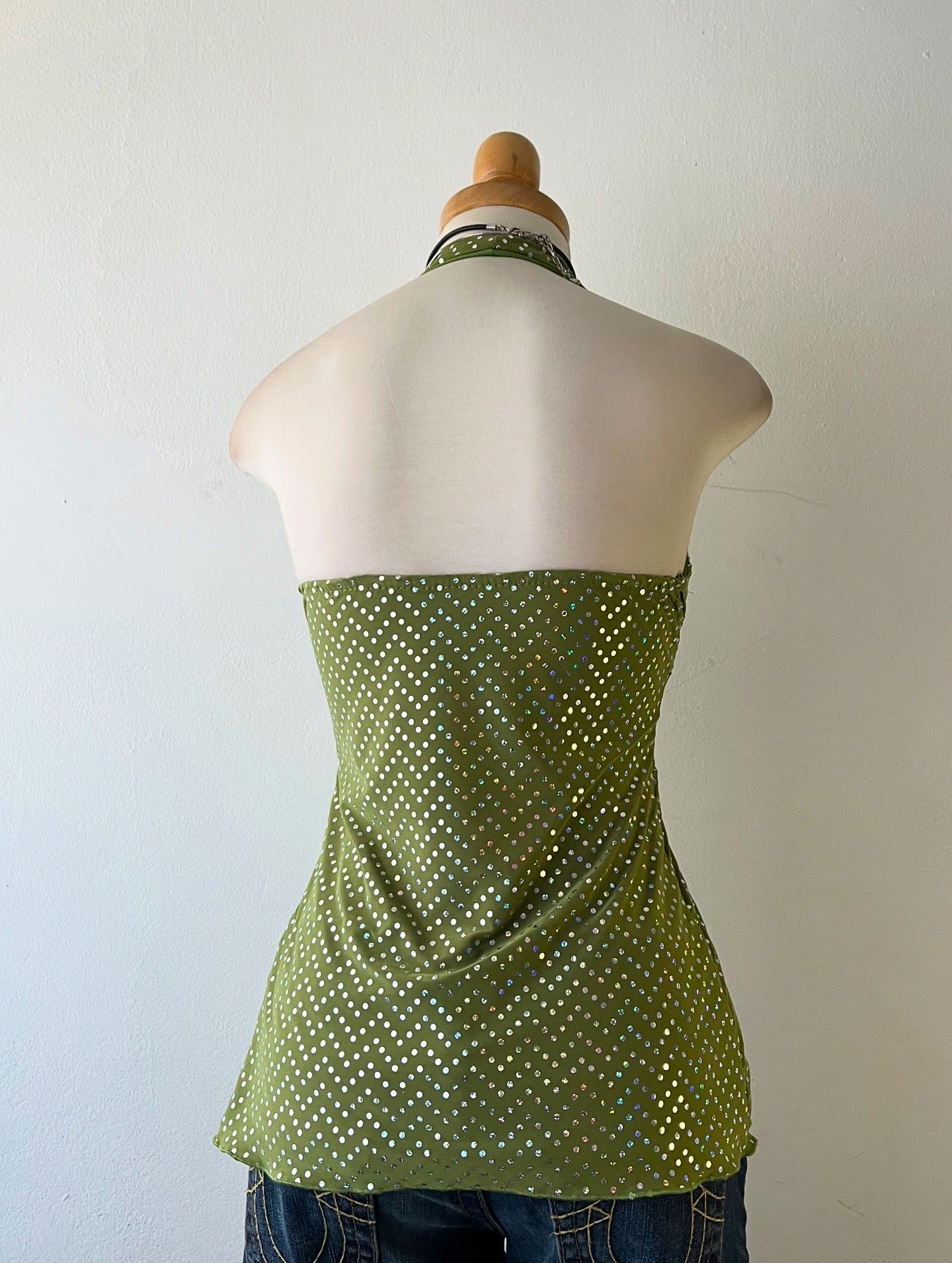 Halter polka dots top