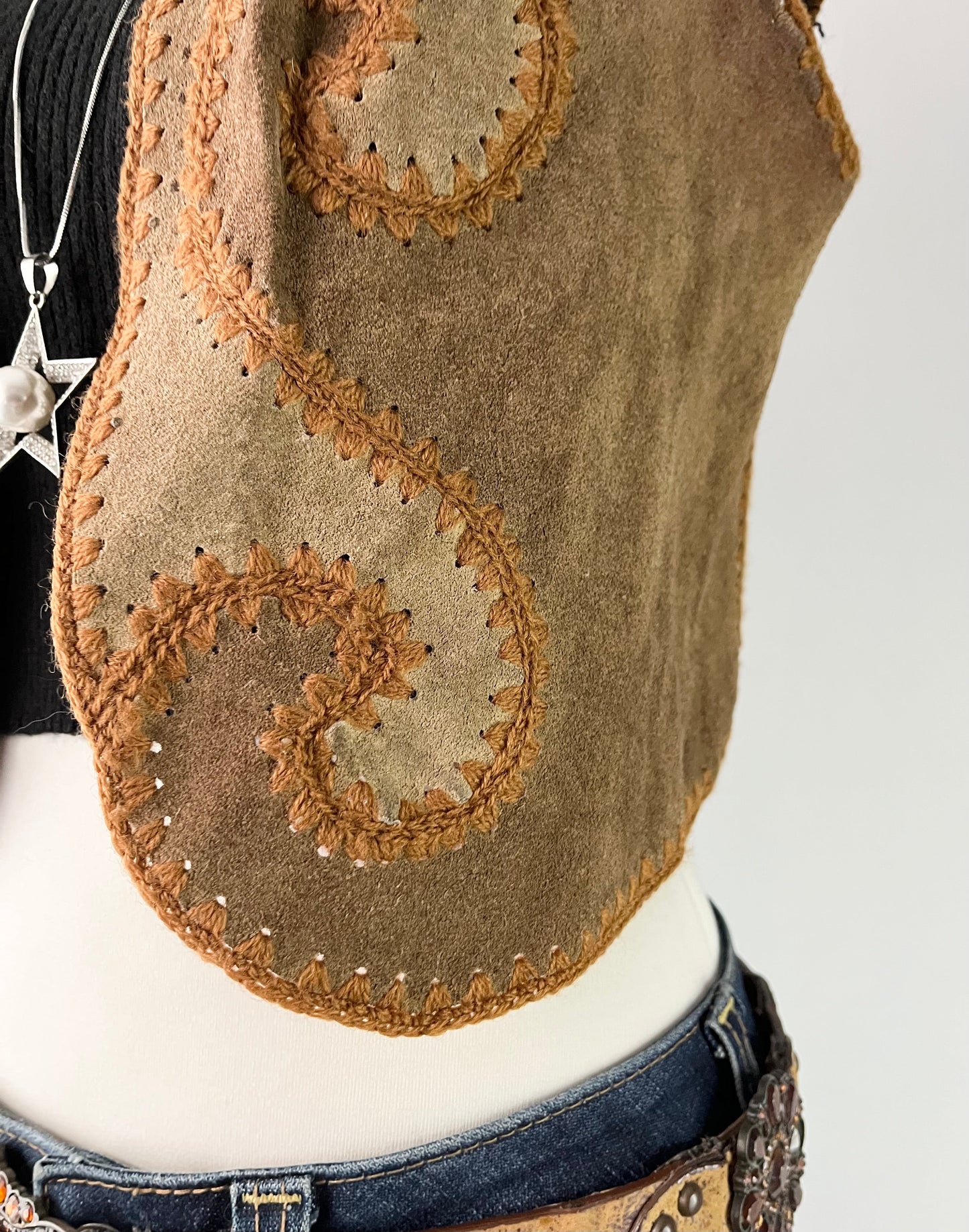 Vintage leather vest