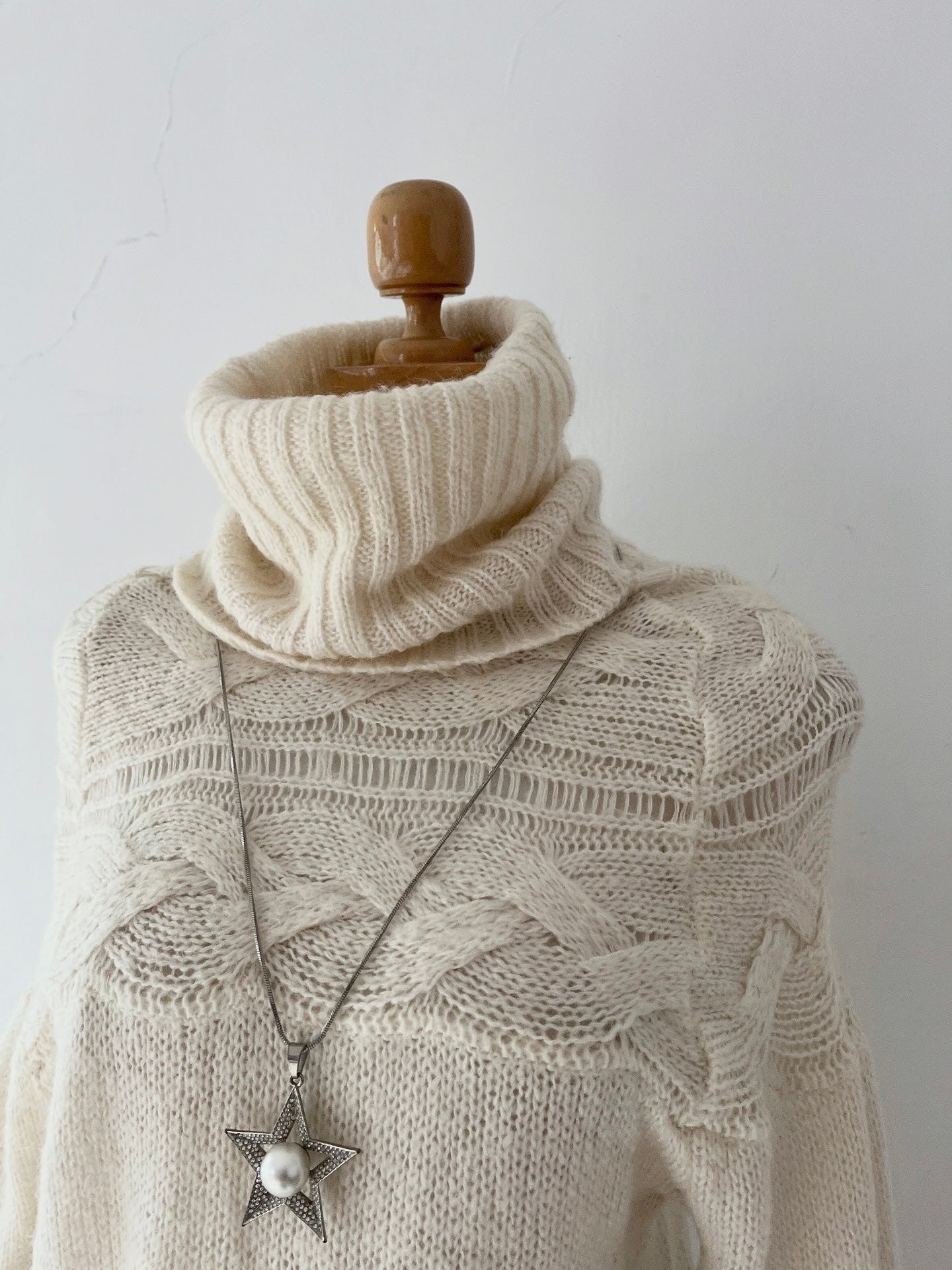 Oversized turtleneck sweater