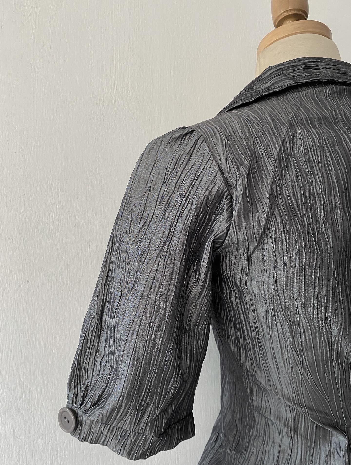 Gray iridescent top