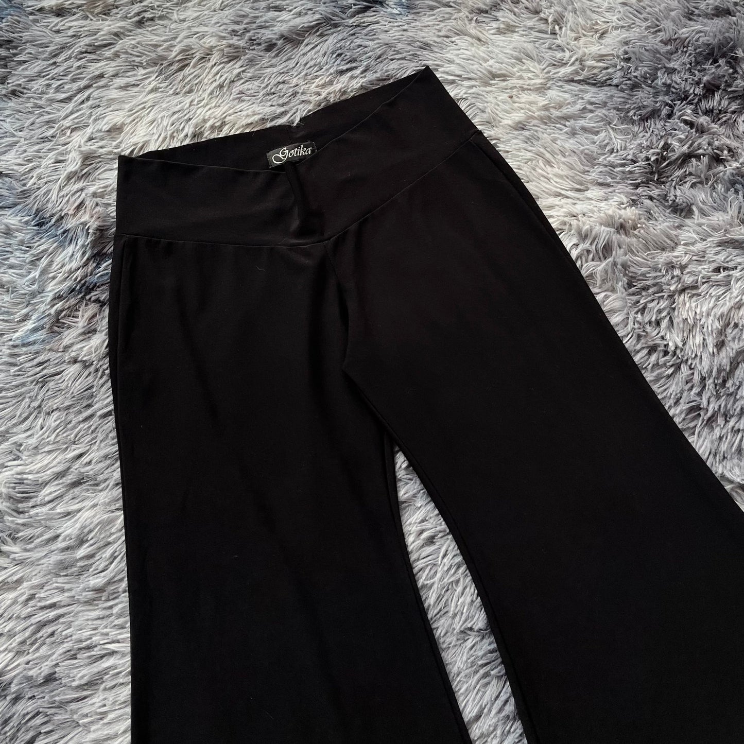 Black flared pants-size S