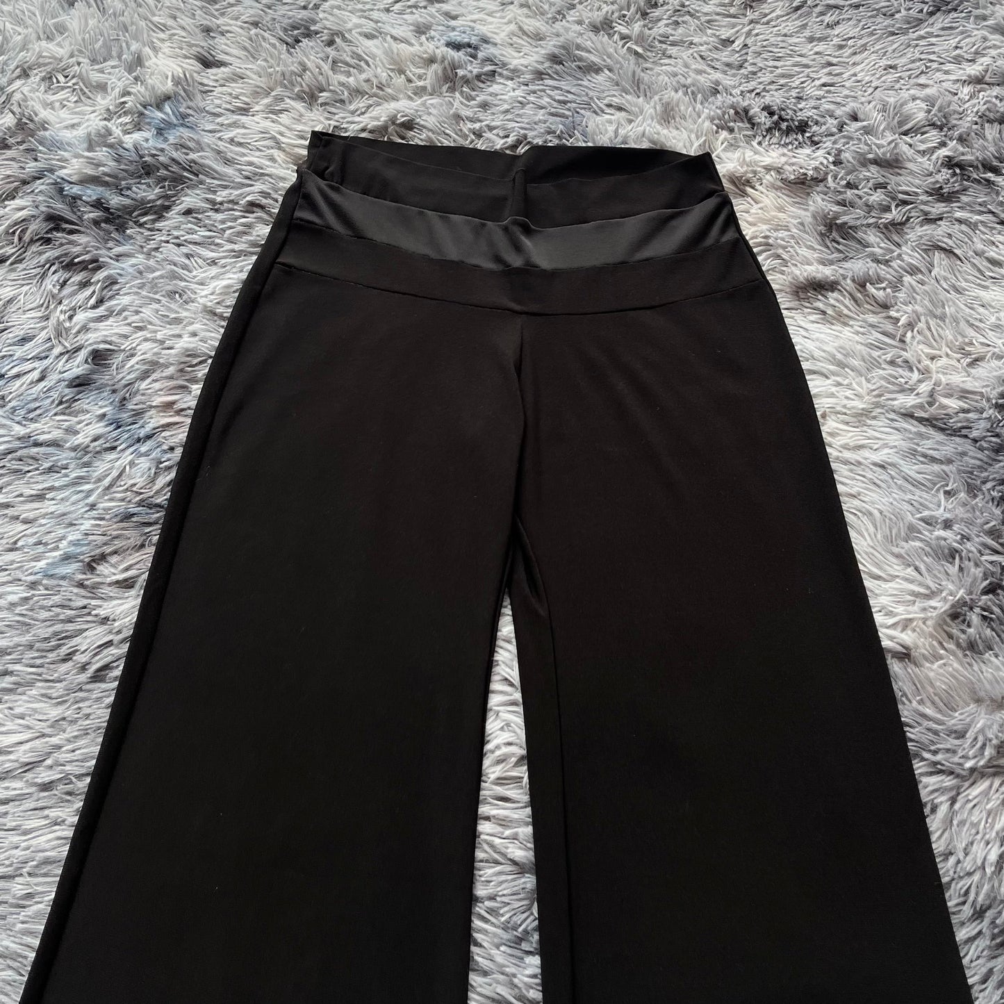 Flare black pants-size S
