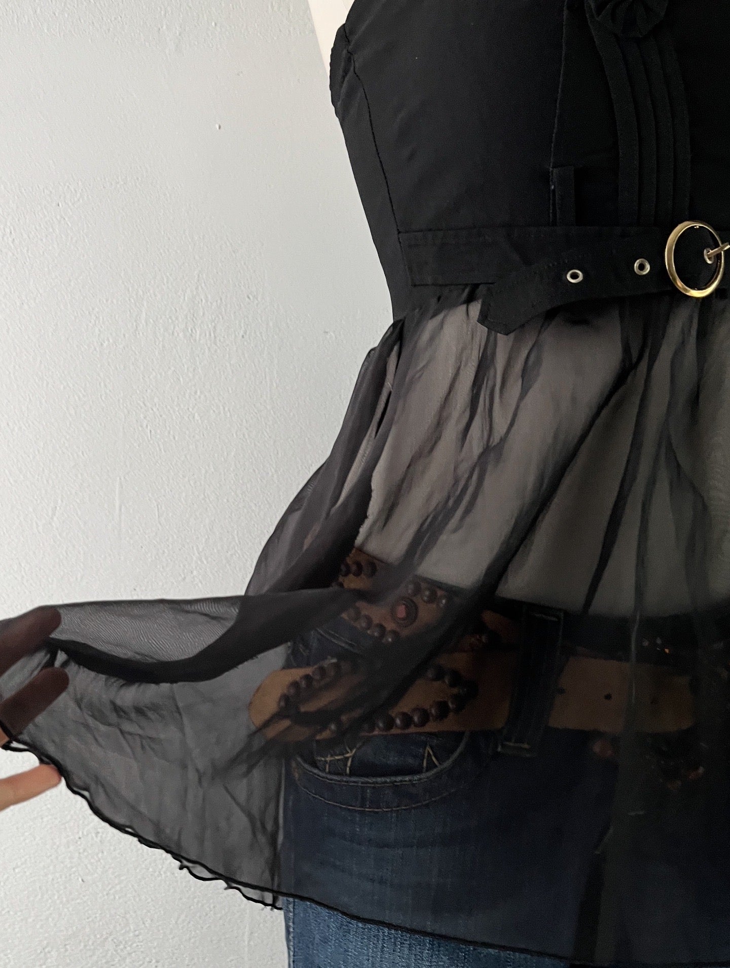 Gothic top with belt