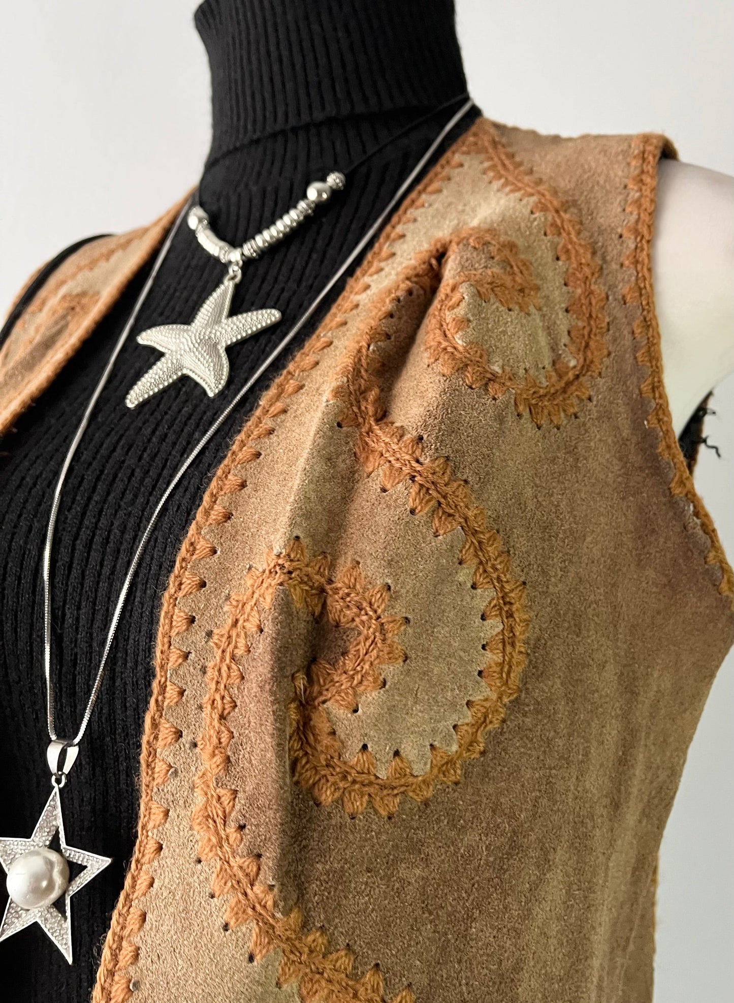 Vintage leather vest