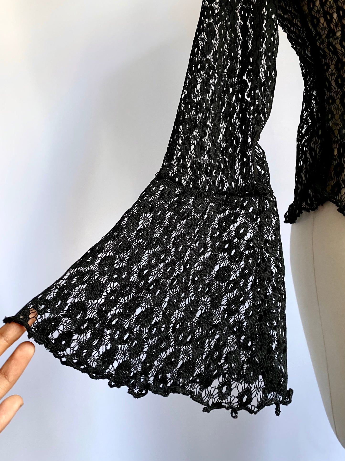 Bell-sleeved top