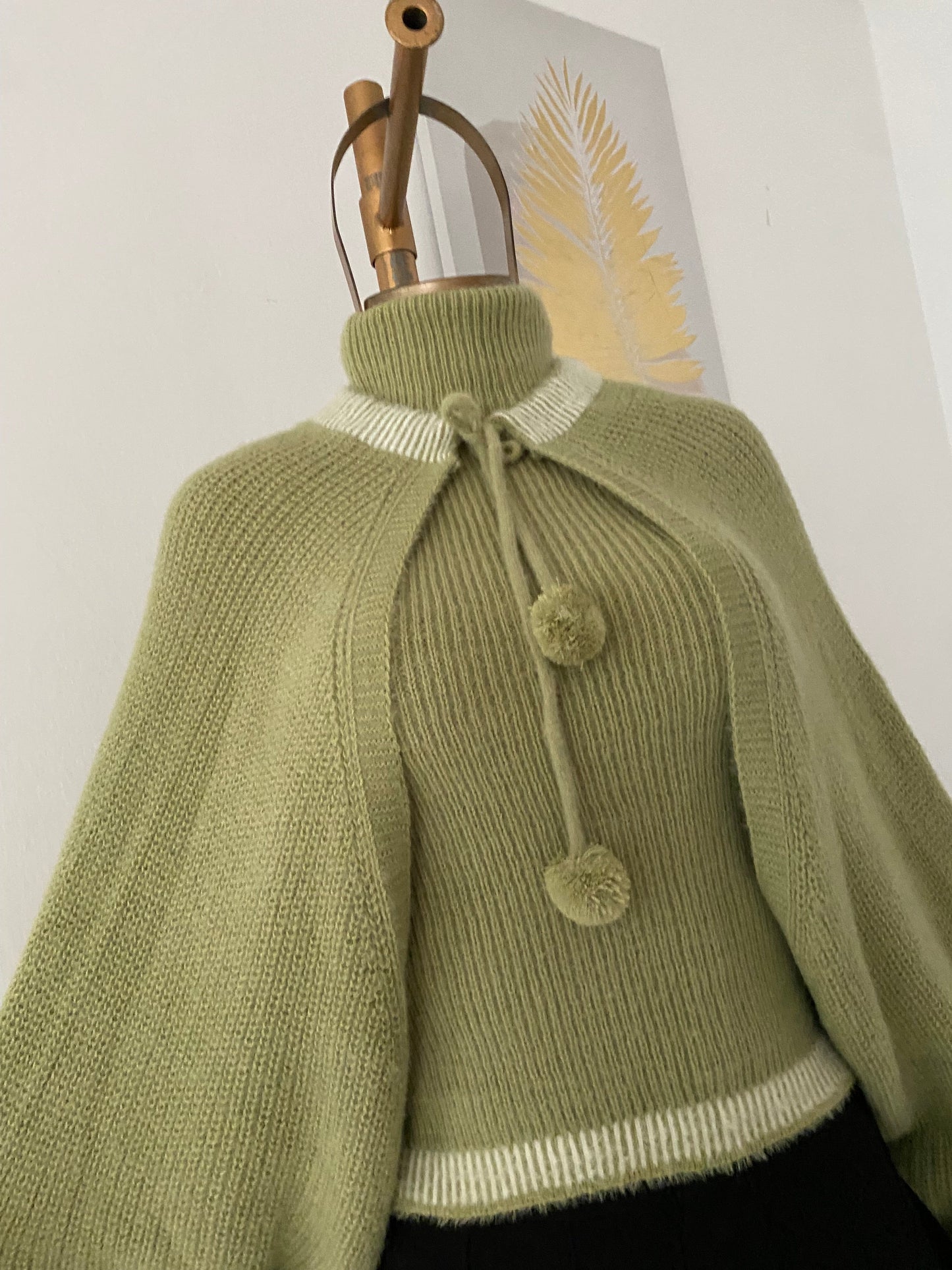 Set (Knitted cardigan + knitted top)