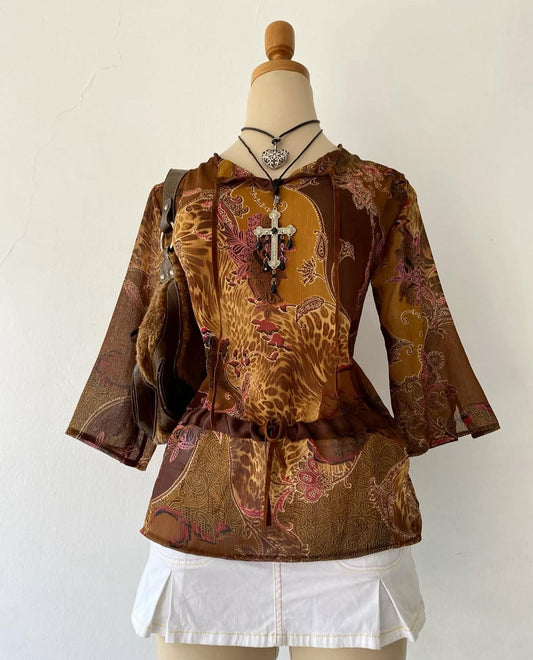 Adorable boho chic blouse