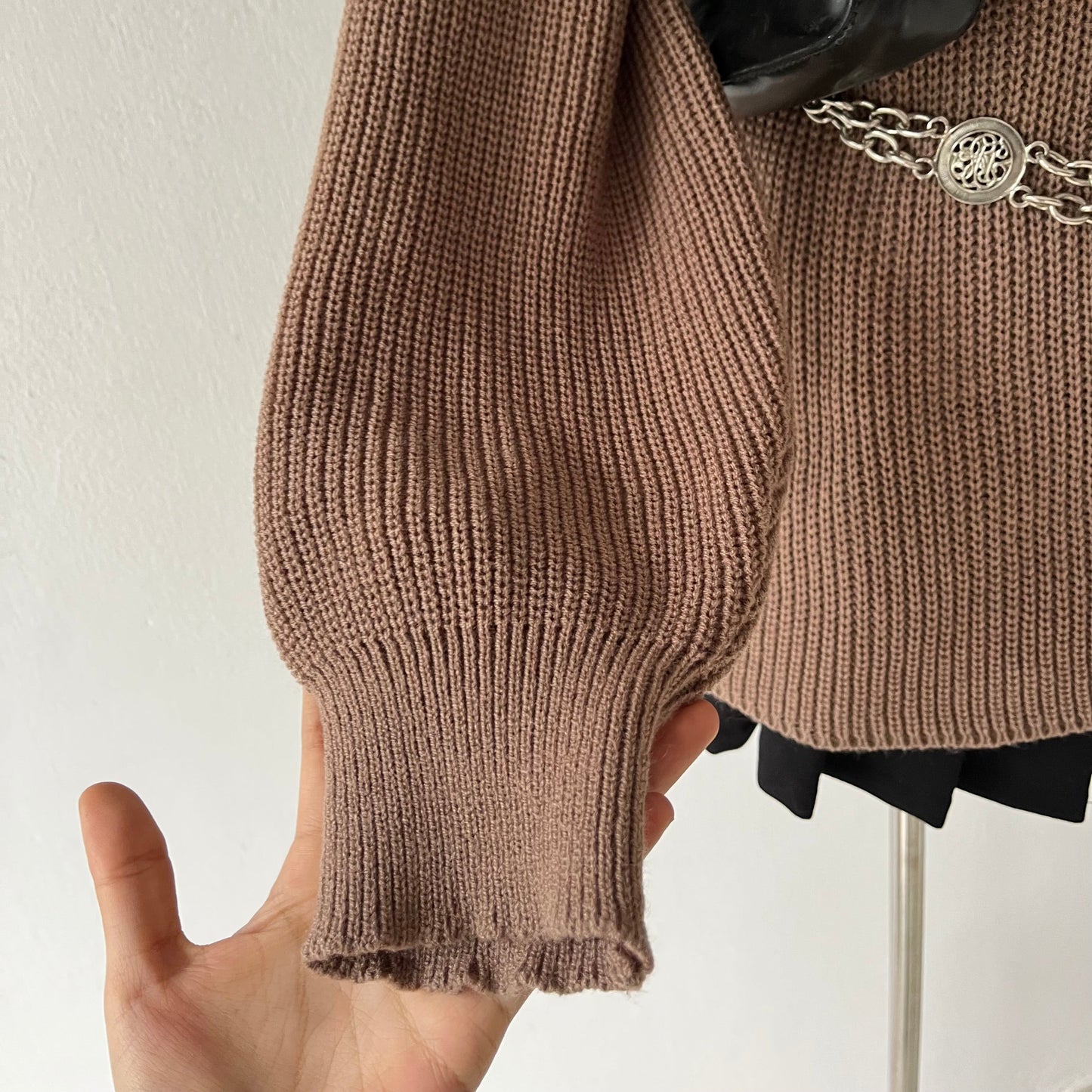 Off-shoulder sweater