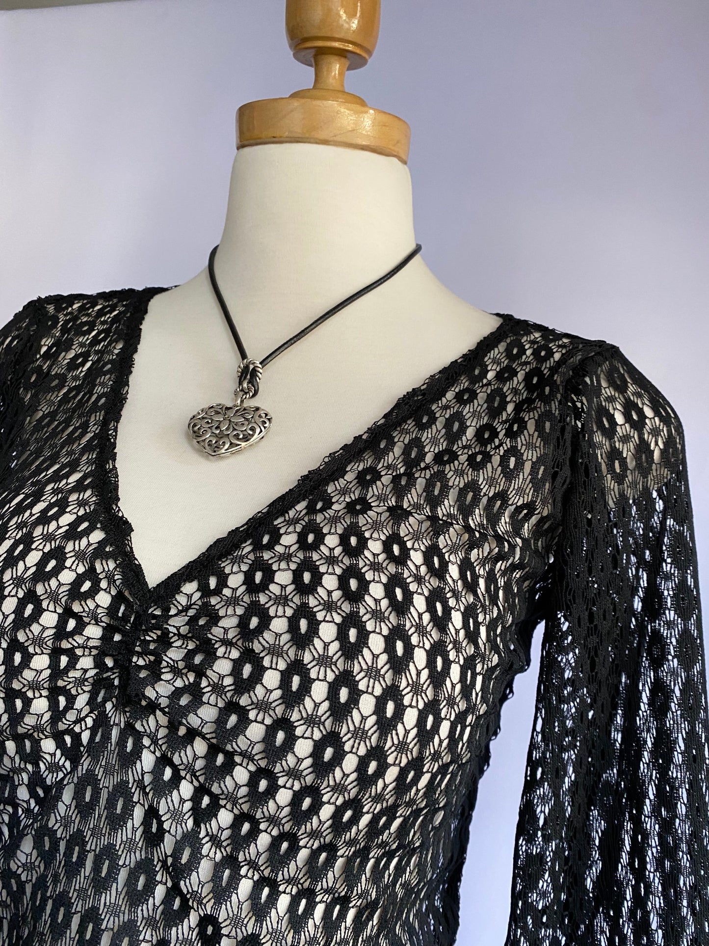 Bell-sleeved top