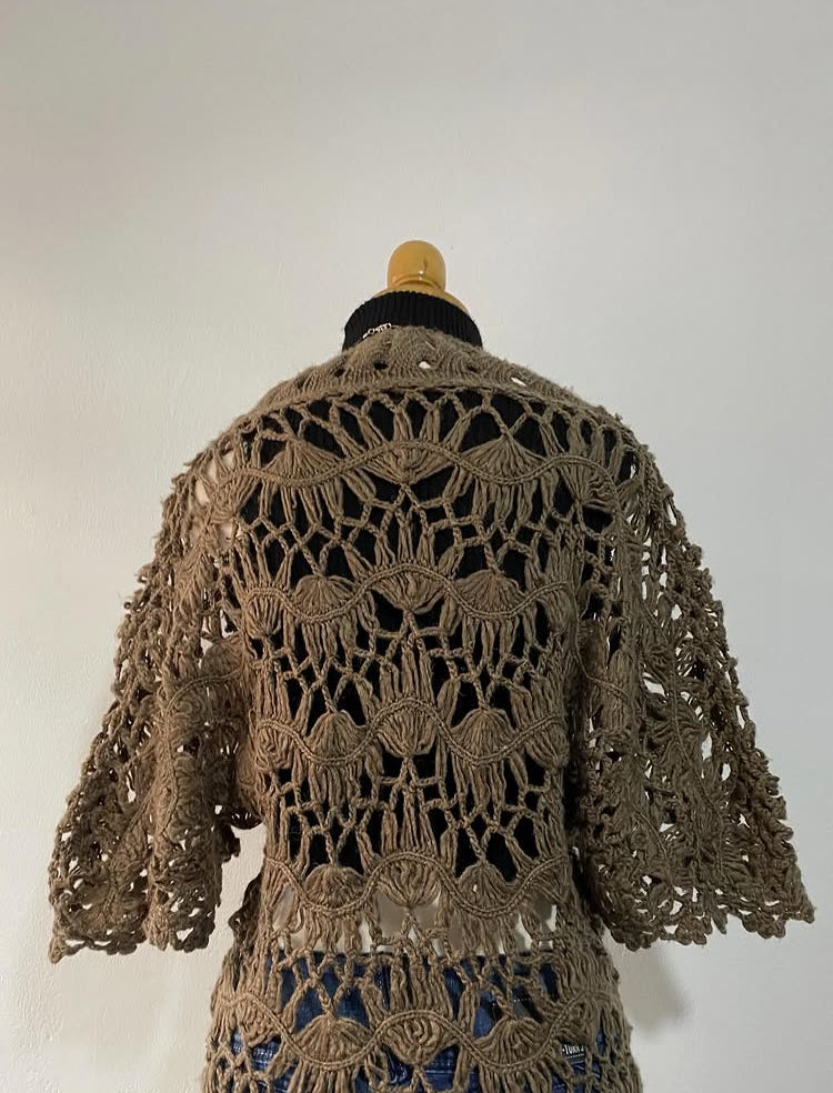 Knitted long sweater