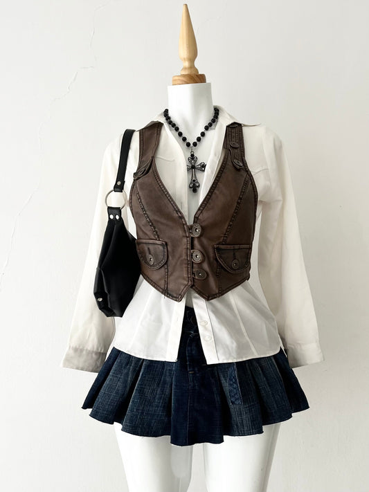 Brown vest