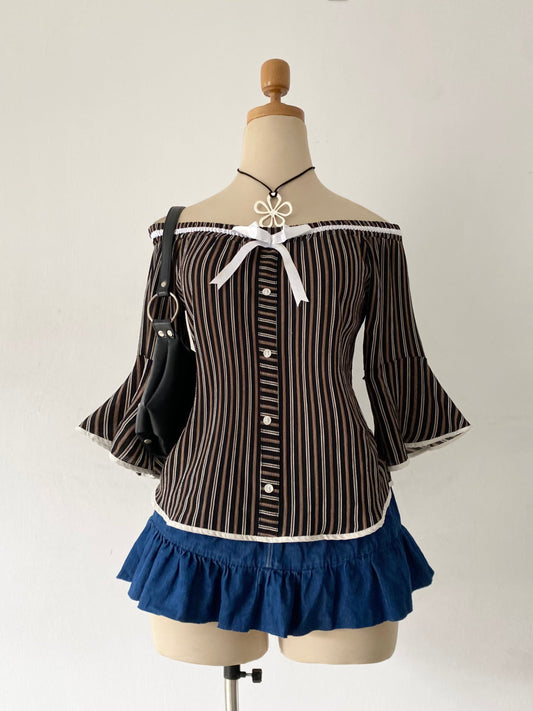 Off shoulder top with bow