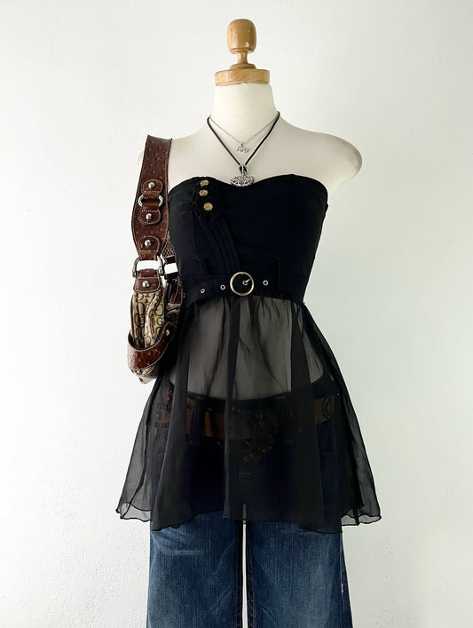 Gothic top with belt